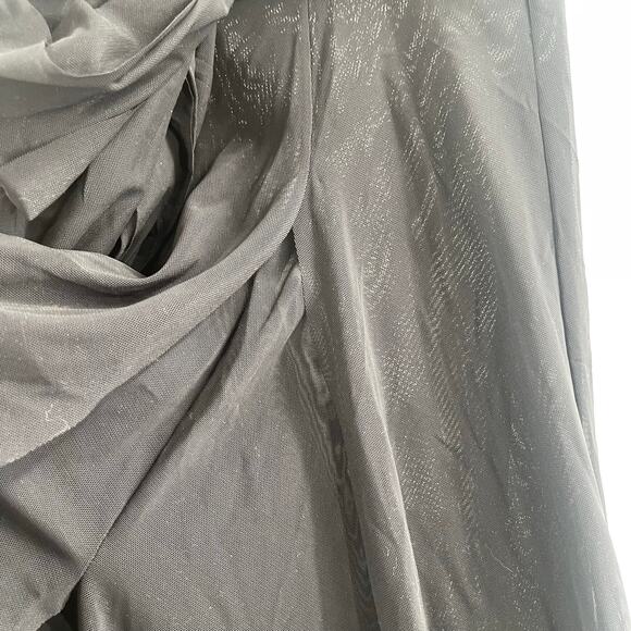 CARMEN MARC VALVO Swim Skirt Large Beach Cover-Up Sheer Slits Pull On Tie Waist - Picture 13 of 16